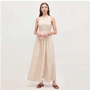NWT Hill House The Addie Dress. Sand basketweave print size S